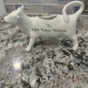 White Ceramic Cow Creamer